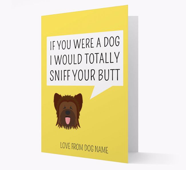 Personalized 'I'd Sniff Your Bum' Card